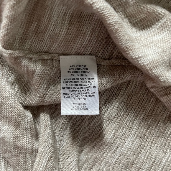 Trouvé Heathered Neutral Tone Open Cardigan Thin Knit Sweater Size M/L - Picture 6 of 9